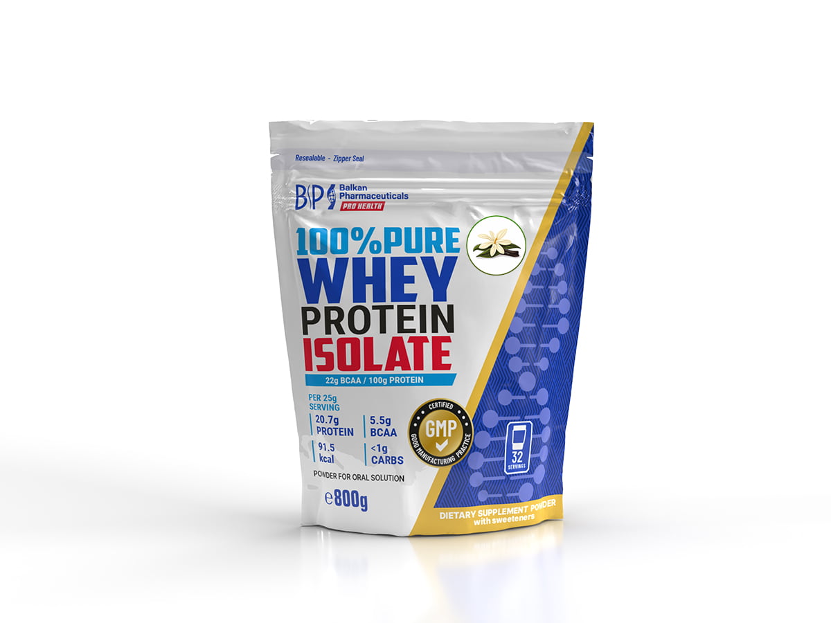 Vanilla Whey Protein Powder Isolate Balkan Pharma